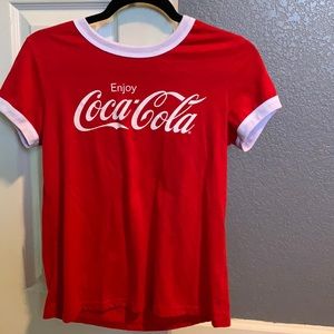 red coca cola t shirt